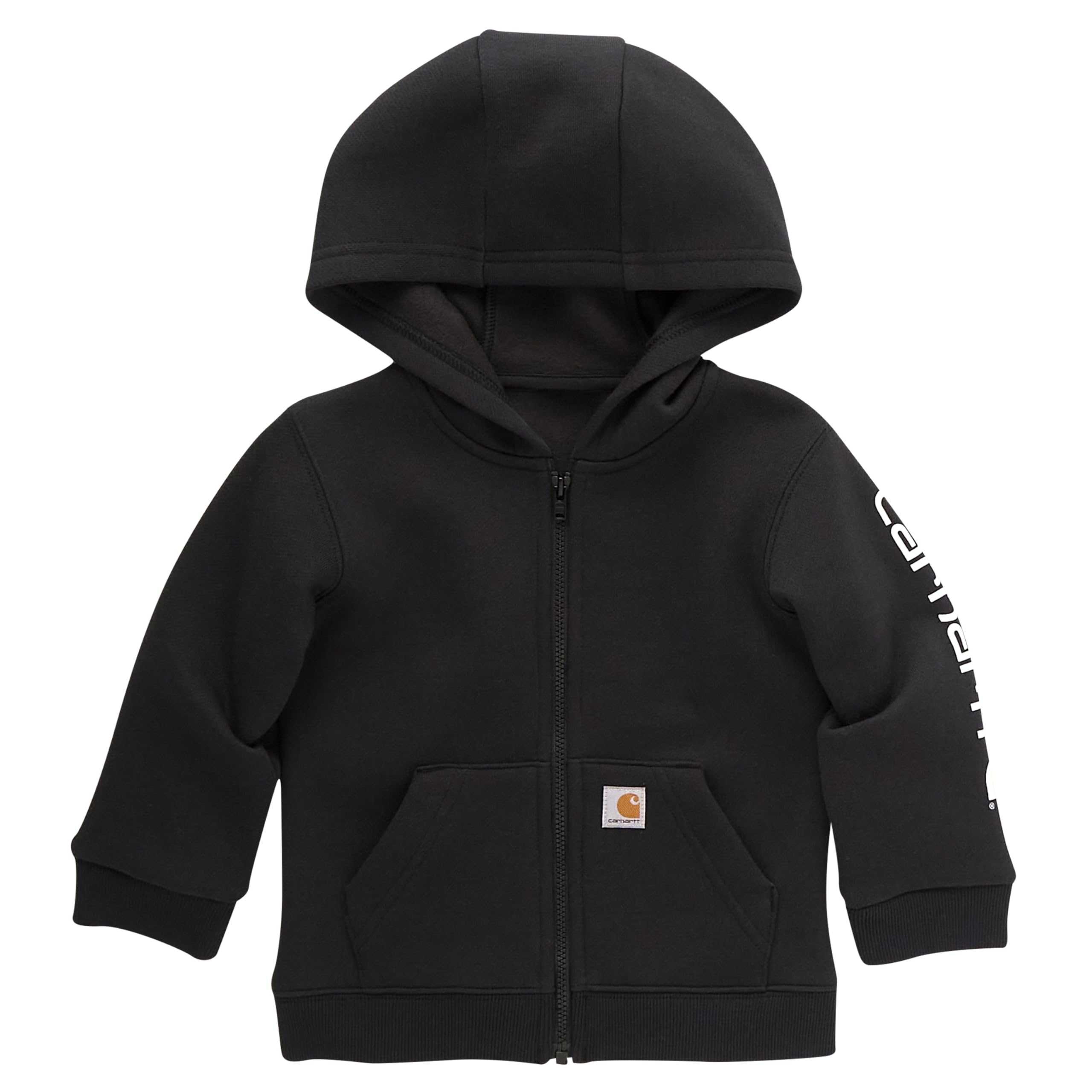 Carhartt Kid's CP8675 Long-Sleeve Full-Zip Logo Sweatshirt - Boys